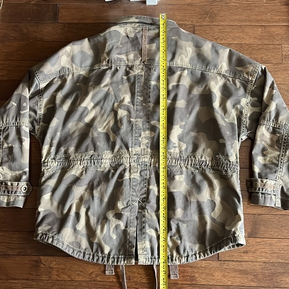 Olive Green Camo Military Cotton Anorak Jacket Coat - Picture 15 of 15